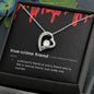 True Crime Friend Gift, Forever Love Pendant Necklace