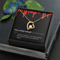 True Crime Friend Gift, Forever Love Pendant Necklace