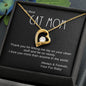 Cat Mom Gift, Forever Love Pendant Necklace