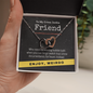 True Crime Junkie Friend Gift, Interlocking Hearts Necklace