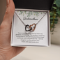 Godmother Gift, Interlocking Hearts Necklace