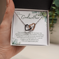 Godmother Gift, Interlocking Hearts Necklace