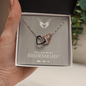 Bridesmaid Proposal Gift Box Interlocking Hearts Necklace