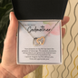 Godmother Gift, Interlocking Hearts Necklace
