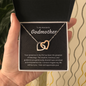 Godmother Gift, Interlocking Hearts Necklace