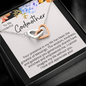 Godmother Gift, Interlocking Hearts Necklace