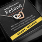 True Crime Junkie Friend Gift, Interlocking Hearts Necklace