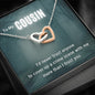 True Crime Junkie Gift for Cousin, Interlocking Hearts Necklace