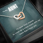 True Crime Junkie Gift for Aunt, Interlocking Hearts Necklace