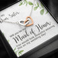 Sister Maid of Honor Proposal Necklace, Interlocking Hearts Pendant