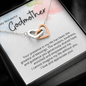 Godmother Gift, Interlocking Hearts Necklace