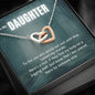 True Crime Junkie Gift for Daughter, Interlocking Hearts Necklace
