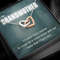 True Crime Junkie Gift for Grandmother, Interlocking Hearts Necklace