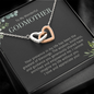 Godmother Gift, Interlocking Hearts Necklace