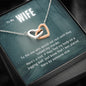 True Crime Junkie Gift for Wife, Interlocking Hearts Necklace