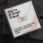 Friend Gift, Interlocking Hearts Necklace