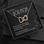 Dog Mom Gift, Interlocking Hearts Pendant Necklace