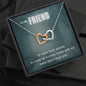 True Crime Junkie Gift for Friend, Interlocking Hearts Necklace