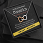 True Crime Junkie Cousin Gift, Interlocking Hearts Necklace