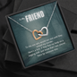 True Crime Junkie Gift for Friend, Interlocking Hearts Necklace