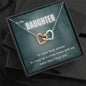 True Crime Junkie Gift for Daughter, Interlocking Hearts Necklace