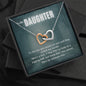 True Crime Junkie Gift for Daughter, Interlocking Hearts Necklace