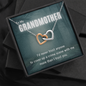 True Crime Junkie Gift for Grandmother, Interlocking Hearts Necklace