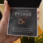 True Crime Junkie Friend Gift, Interlocking Hearts Necklace