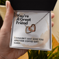 Friend Gift, Interlocking Hearts Necklace