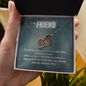 True Crime Junkie Gift for Friend, Interlocking Hearts Necklace