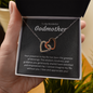 Godmother Gift, Interlocking Hearts Necklace