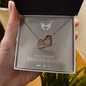 Bridesmaid Proposal Gift Box Interlocking Hearts Necklace