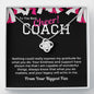 Cheer Coach Gift, Pendant Necklace