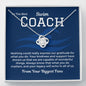Swim Coach Gift From Team, Pendant Necklace
