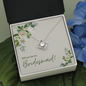Bridesmaid Proposal Gift, Love Knot Pendant Necklace