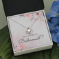 Bridesmaid Proposal Gift, Love Knot Pendant Necklace