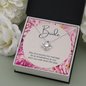 Bride Gift, Love Knot Pendant Necklace