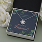 Bridesmaid Proposal Gift, Love Knot Pendant Necklace