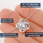 Bride Gift, Love Knot Pendant Necklace