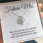 Future Mrs Bride Gift, Love Knot Pendant Necklace