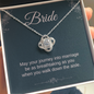 Bride Gift, Love Knot Pendant Necklace