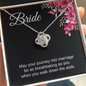 Bride Gift, Love Knot Pendant Necklace