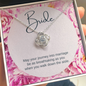 Bride Gift, Love Knot Pendant Necklace