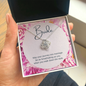 Bride Gift, Love Knot Pendant Necklace