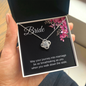 Bride Gift, Love Knot Pendant Necklace