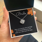 Bride Gift, Love Knot Pendant Necklace