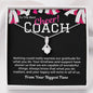 Gift To Cheer Coach From Team, Pendant Necklace
