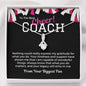 Cheer Coach Gift, Pendant Necklace