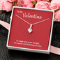 Valentines Day Gift for Her, CZ Pendant Necklace
