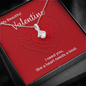 Valentines Day Gift for Her, CZ Pendant Necklace